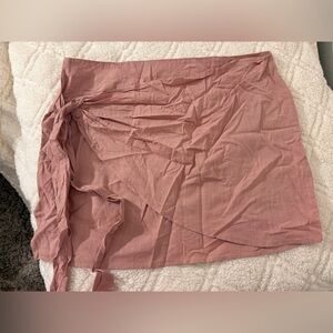 SHEIN Dusty Pink Textured Skirt